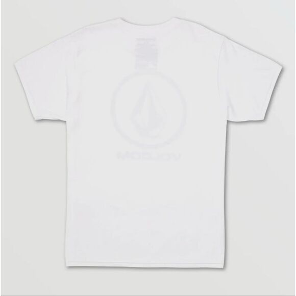 💲2️⃣0️⃣ Bundled ✔️Volcom Logo White SS Circle Tee SZ Large - Picture 2 of 10